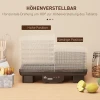 Droogautomaat Met 6 In Hoogte Verstelbare Legplanken, 550 W, 40 70°c, 48 Uur Timer, Dehydrator Voor Vlees, Fruit, Groenten, Bloemen, Zwart 5