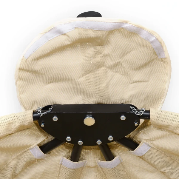 Eivormige Hangstoel Voor Buiten, Hangschommel Met Afneembare Wasbare Zitplaats, Frame, Hangmat Voor 1 Persoon, Schommelstoel Voor Binnen Buiten, Terras, Tuin, Khaki 10