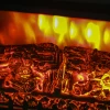 Elektrische Haard Met Verwarming, Led Vlam Effect, 1800 W Staande Haard Met Laag Geluidsniveau, Oververhittingsbeveiliging Voor Woonkamer, Slaapkamer, Zwart 8