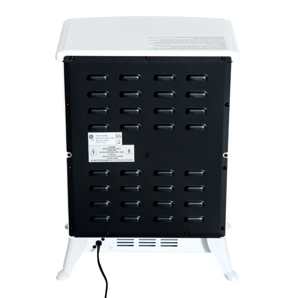 Elektrische Haard Met Vlam Effect 950/1850w Oververhittingsbeveiliging Wit 41,5x28x54,8cm Voor Gezellige Avonden 8