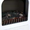 Elektrische Haard Met Vlam Effect 950/1850w Oververhittingsbeveiliging Wit 41,5x28x54,8cm Voor Gezellige Avonden 9