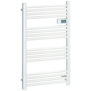 Handdoekradiator 540x960 Mm Badkamerradiator 16 Verwarmingsstaven Met Oververhittingsbeveiliging Wandmontage Aluminium Wit Voor Badkamer 1