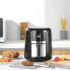 Heteluchtfriteuse 4l Airfryer Met 12 Programma's, 60 Min Timer, Anti Aanbaklaag Mand, 1300w Friteuse Zonder Olie, Met Oververhittingsbeveiliging, Led Touch Display, Zwart 2