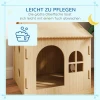 Hondenhok Met Raam, Kattenhuis Met Schattig Pootjes Ontwerp, Montage Zonder Schroeven, Voor Kleine Honden Onder 4 Kg, Binnen, 49,5 X 41 X 51 Cm, Eiken 7