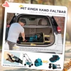 Hondenwagen 3 In 1 Hondenbuggy Opvouwbare Hondenbox, Inklapbare Transporttas Met Drankhouder, Honden Buggy, Kattenwagen Met 360° Wielen Kattenbuggy Voor Mini Honden Onder 4 Kg, Turkoois 6