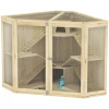 Houten Hamsterkooi, Klein Dierenhok Met 4 Niveaus, Voederstation, Wip, Helling, Hutten, Cavia Kooi Voor Dwerg En Syrische Hamsters, 115 X 69,5 X 79 Cm 1