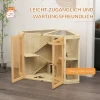 Houten Hamsterkooi, Klein Dierenhok Met 4 Niveaus, Voederstation, Wip, Helling, Hutten, Cavia Kooi Voor Dwerg En Syrische Hamsters, 115 X 69,5 X 79 Cm 6