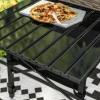 Kampeertafel, Opvouwbare Picknicktafel Met Opbergmand, Draagtas, Verstelbare Hoogte Klaptafel, Voor Tuinfeesten, Kamperen, Grillen, Aluminium Zwart 10