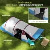 Kampeertent, Tunneltent Voor 3 Personen, Met Licht Haak, Voortent, 2 Kamers, Winddichte Familietent Met Draagtas, 2000mm Waterafstotend Pop Up Tent Voor Camping, Tuin, Rood 5