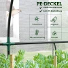 Kas Met Roldeur, Winterbestendig Stalen Foliekas, Broeikas Voor Balkon, Tuin, Tomatenkas Met Uv Bescherming 200x80x157cm Tomatenkas Voor Groenten Bloemen Planten Wit 6