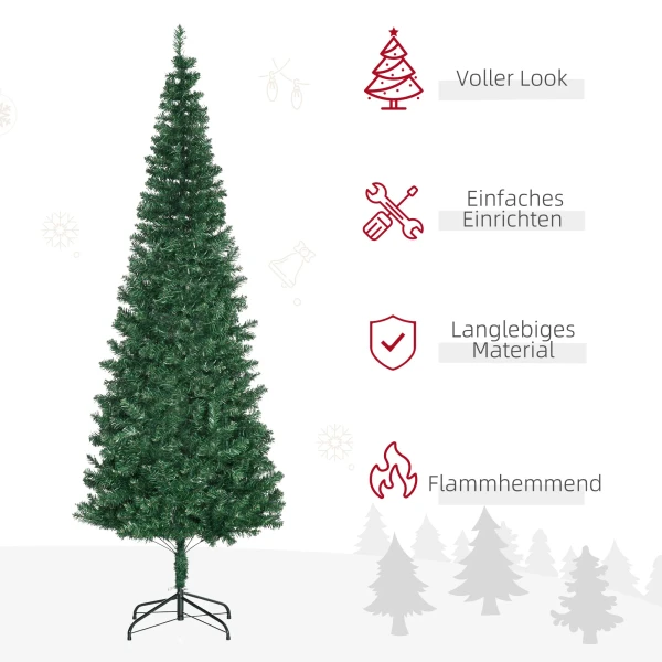 Kerstboom 2,1 M Kunstkerstboom Demonteerbaar Met Standaard 631 Takken Pvc Groen Ø81 Cm Voor Feestelijke Decoratie 5