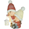 Kerstdecoratie Figuur, Kerstkabouter Met Boek En Lantaarn, 45 Cm Kerstfiguur Met Led Licht, Decoratiefiguur Voor Kerstmis, Voor Binnen En Buitenshuis 1