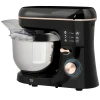 Keukenmachine Kneedmachine 5,5l Rvs Kom 1400w 6+p Snelheid Deegmachine Met Roerhaak, Kneedhaak, Garde, Spatscherm, Deegkrabber En Eierscheider Zwart 1