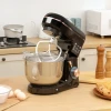 Keukenmachine Kneedmachine 5,5l Rvs Kom 1400w 6+p Snelheid Deegmachine Met Roerhaak, Kneedhaak, Garde, Spatscherm, Deegkrabber En Eierscheider Zwart 2