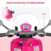 Kinder Elektrische Motorfiets, 6v Kinderfiets Met Koplamp, Muziek, Voor En Achteruitversnelling, Trainingswielen, 30 Kg Draagvermogen, Elektrische Motorfiets Voor Kinderen Van 3 6 Jaar, Roze 6