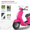 Kinder Elektrische Motorfiets, 6v Kinderfiets Met Koplamp, Muziek, Voor En Achteruitversnelling, Trainingswielen, 30 Kg Draagvermogen, Elektrische Motorfiets Voor Kinderen Van 3 6 Jaar, Roze 7