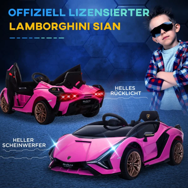 Kinder Elektrische Suv Met 3 Versnellingen, Veiligheidsgordels, Afstandsbediening, Muziek (mp3/usb) Licht, Voor 37 60 Maanden, Draagvermogen 25kg, Roze 7