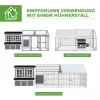 Kippenhok Van Sparrenhout, Kippenhuis Met Nestkast, Pluimveehuis Voor 4 6 Kippen, Waterdicht Dak, 100 X 86 X 100 Cm, Lichtgrijs 9