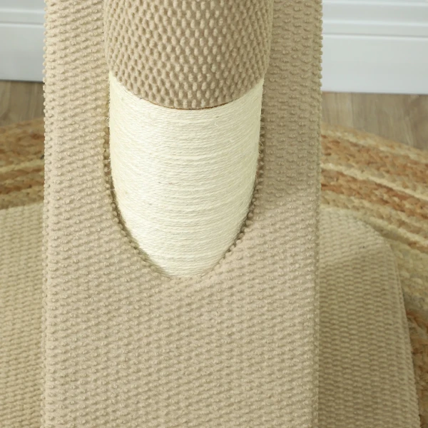 Krabpaal, 84cm Krabkolom, Sisal Kattenkrabboom Met Speelbal, Krabboom Voor Katten, Katten Krabmeubilair, Binnen, Roomwit 8