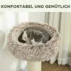 Krabpaal 87 Cm Hoog, Kattenboom Met Bed, Dikke Stam, Kattenkrabpaal Met Sisal Krabkolommen, Voor Katten Tot 6 Kg, Binnen, Bruin 6