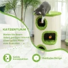 Krabton, 76 Cm Hoog Kattenton Met 3 Grotten, Krabpaal Met Lieveheersbeestje Speelgoed, Kattentoren Van Sisal, Voor Katten Tot 5 Kg, Groen+cremewit 5