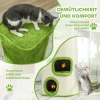 Krabton, 76 Cm Hoog Kattenton Met 3 Grotten, Krabpaal Met Lieveheersbeestje Speelgoed, Kattentoren Van Sisal, Voor Katten Tot 5 Kg, Groen+cremewit 6