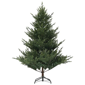 Kunstmatige Kerstboom, 180 Cm Kerstboom Met 1046 Toppen, Stalen Standaard, Moeilijk Ontvlambaar, Voor Kerstdecoratie, Binnen, Groen 1