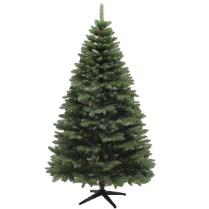 Kunstmatige Kerstboom, 180 Cm Kerstboom Met 1050 Toppen, Opvouwbare Stalen Voet, Brandvertragend, Voor Kerstdecoratie, Binnen, Groen 1