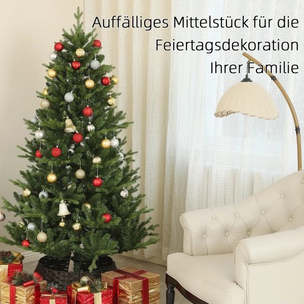 Kunstmatige Kerstboom, 180 Cm Kerstboom Met 818 Punten, Snelmontage Vouwsysteem, Stalen Standaard, Voor Kerstdecoratie, Binnen, Groen 5