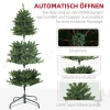Kunstmatige Kerstboom, 180 Cm Kerstboom Met 818 Punten, Snelmontage Vouwsysteem, Stalen Standaard, Voor Kerstdecoratie, Binnen, Groen 7