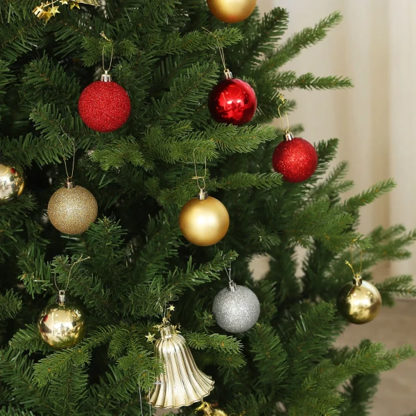Kunstmatige Kerstboom, 180 Cm Kerstboom Met 818 Punten, Snelmontage Vouwsysteem, Stalen Standaard, Voor Kerstdecoratie, Binnen, Groen 9