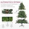 Kunstmatige Kerstboom 180 Cm Met 1700 Toppen, Inklapbaar & Stabiele Metalen Standaard, Ideaal Voor Kerstdecoratie, Groen 7