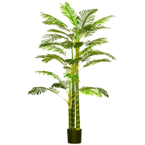 Kunstmatige Palm 190 Cm Kunstplant, Plastic Kunstmatige Planten In Pot Kunstpalm, Nep Plant Voor Woonkamer Slaapkamer Kantoor Tuin Moderne Decoratie Cadeau 1