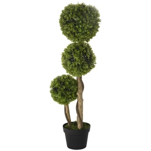 Kunstmatige Plant, 90 Cm, Kunstplant, Buxus In Bloempot, Kunstboom Met Uv Bescherming, Kamerplant Voor Woonkamer, Lichtgroen 1