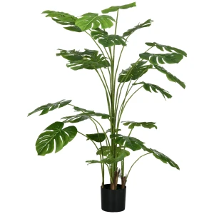 Kunstmatige Planten, Kunst Monstera Deliciosa, 180 Cm Kunstplant Met 24 Takken, Kamerplant, Kunstboom, Plant Decoratie Voor Binnen, Groen 1