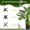 Kunstmatige Planten, Kunst Palm, 100 Cm Kunstplant Met 27 Takken, Kamerplant, Kunstboom, Plant Decoratie Voor Binnen, Buiten, Groen 7