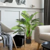 Kunstmatige Planten, Kunst Palm, 100 Cm Kunstplant Met 27 Takken, Kamerplant, Kunstboom, Plant Decoratie Voor Binnen, Buiten, Groen 8