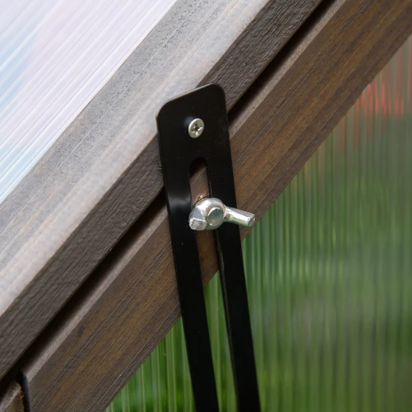 Kweekbak Van Hout, Mini Broeikas 90 X 52 X 49,5 Cm, Broeikas Met Deksel, Lichtdoorlatende Kweekbak, Winterbestendige Verhoogde Tuinbed Voor Tuin, Balkon, Grijs 10