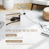 Led Staande Lamp Woonkamer Staande Lamp Met Voetschakelaar, Dimbare Staande Lamp Met Aanpasbare Helderheid, Staande Lamp Voor Slaapkamer, Zilver 8