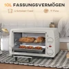 Mini Oven 10 Liter 750w Kleine Elektrische Oven Met Temperatuur Tot 230 ℃ Timer 60 Minuten Bakplaat En Rooster 36,5x26x22 Cm Crèmewit 5