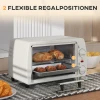 Mini Oven 10 Liter 750w Kleine Elektrische Oven Met Temperatuur Tot 230 ℃ Timer 60 Minuten Bakplaat En Rooster 36,5x26x22 Cm Crèmewit 6