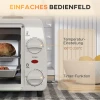 Mini Oven 10 Liter 750w Kleine Elektrische Oven Met Temperatuur Tot 230 ℃ Timer 60 Minuten Bakplaat En Rooster 36,5x26x22 Cm Crèmewit 8