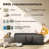 Opbergtas 600d Oxford, 840l Draagtas Tot 100kg Belastbaar, Uv30+ Waterdichte Kussentas, Voor Kamperen En Reizen, 175 X 80 X 60 Cm, Zwart 5