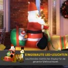 Opblaasbare Kerstdecoratie, 1,22 M Kerstman Met Led Verlichting, Tuindecoratie, Zelfopblazende Kerstverlichting Voor Binnen En Buitenruimte 5