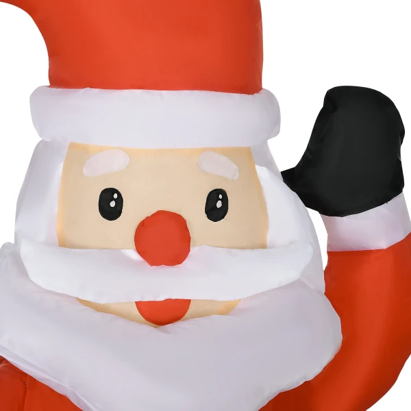 Opblaasbare Kerstdecoratie, 1,22 M Kerstman Met Led Verlichting, Tuindecoratie, Zelfopblazende Kerstverlichting Voor Binnen En Buitenruimte 9
