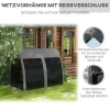 Outsuuny 2 In 1 Hollywoodschommel Met Ligfunctie 3 Zits Tuinschommel Met Baldakijn, Muggennet, Schommelbank Belast Tot 300kg, Tuinligstoel Voor Tuin, Terras, 240 X 140 X 197 Cm, Grijs 6
