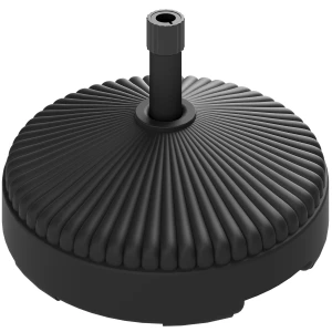 Parasolvoet Tot 28 Kg Vulbaar, Ronde Parasolhouder, Parasolgewicht, Standaard Voor Parasol Ø34/38 Mm, Voor Balkon, Terras, Tuin, Zwart 1