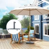 Parasolvoet Van Metaal 18,5 Kg, Parasolstandaard Met Wielen, Vierkante Parasolhouder, Parasolgewicht, Stand Voor Parasol 32/38/48mm Buisdiameter, Voor Balkon, Terras, Grijs 2