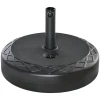 Parasolvoet Voor Ø38/48mm Parasolstang, Tot 30kg Water Of 40kg Zand, Hdpe, Zwart, Ø55x38cm, Stabiele Steun Voor Tuin 1