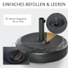 Parasolvoet Voor Ø38/48mm Parasolstang, Tot 30kg Water Of 40kg Zand, Hdpe, Zwart, Ø55x38cm, Stabiele Steun Voor Tuin 6
